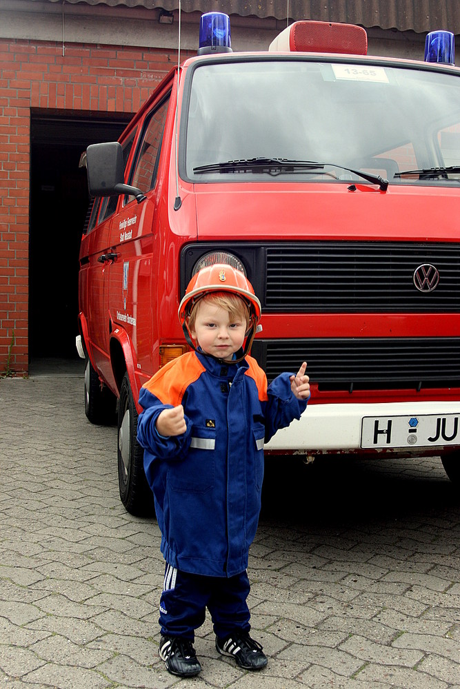 Wenn ich groß bin, werde ich Feuerwehrmann