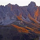 Wenn man es schafft im "Sellagebiet" in den Dolomiten im Herbst den Sonnenaufgang um die Ecke...