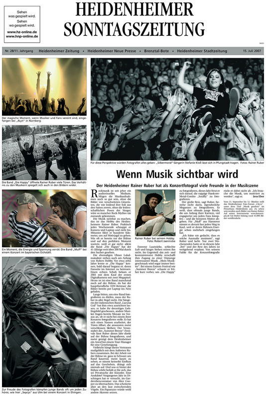 Wenn Musik sichtbar wird - HZ vom 15.7.2007