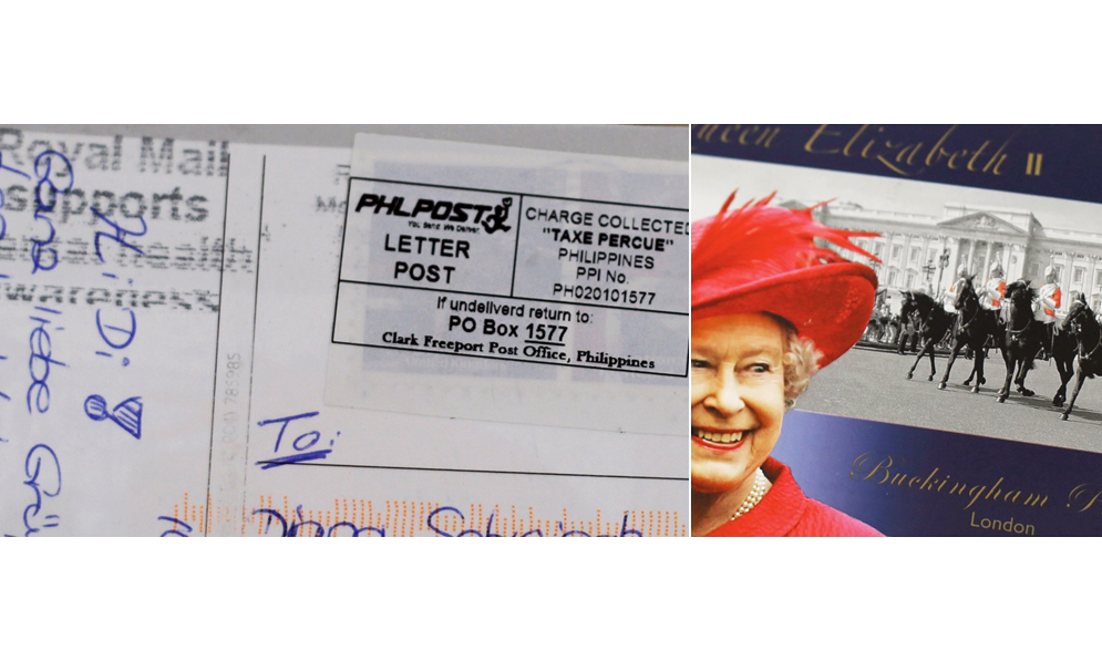 wenn royal mail über philippines schickt