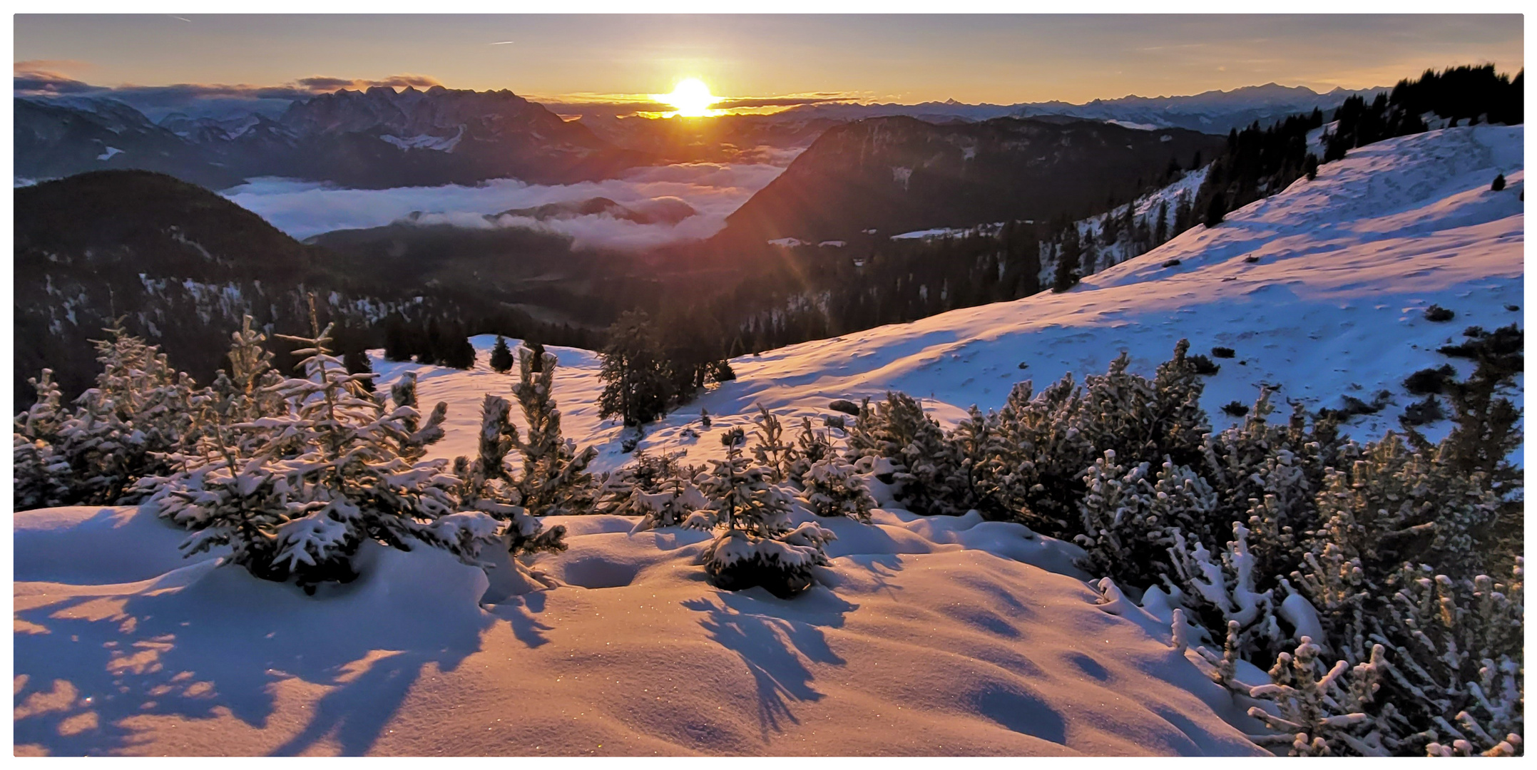 Wenn Schnee glüht ...