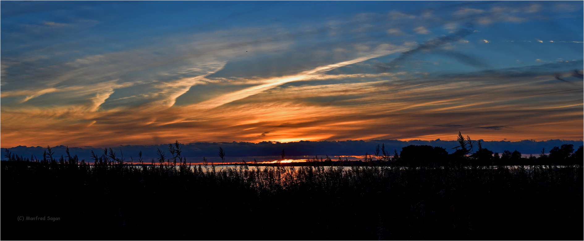 Wenn schon kein Schnee - dann wenigstens einen Sonnenuntergang am Barther Bodden