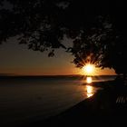 wenn sich die Sonne im Bodensee spiegelt