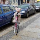 Wenn Teddies Rad fahren