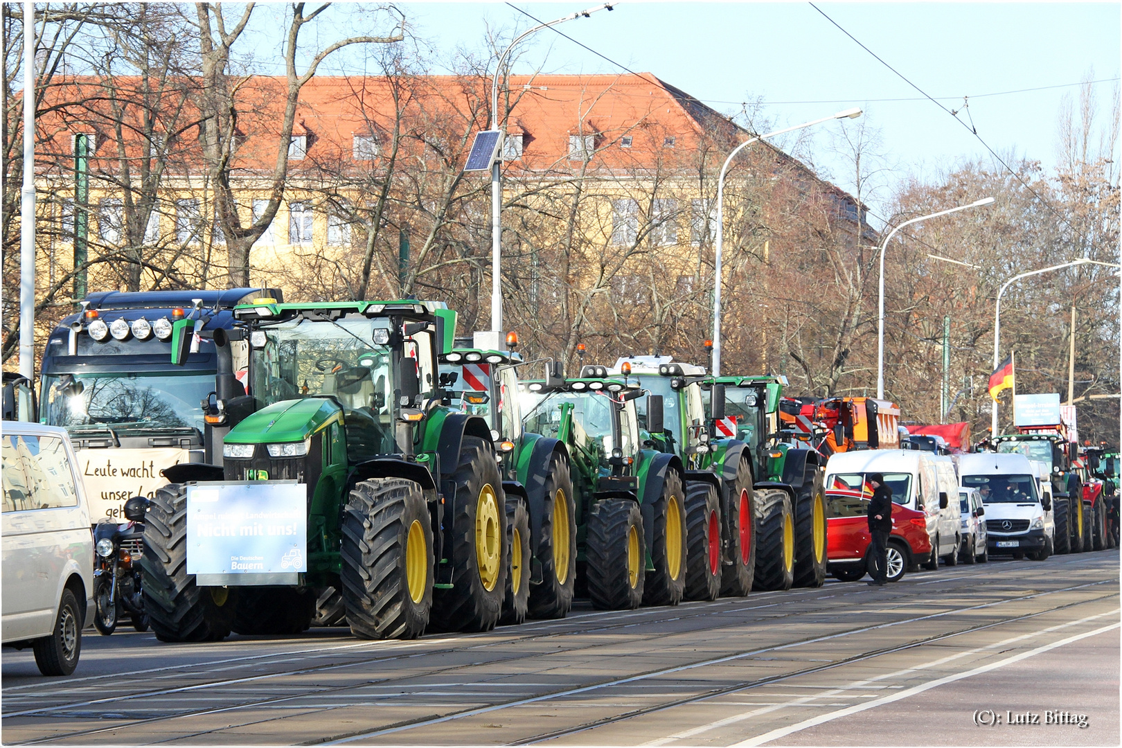 Wenn Traktoren das Stadtbild bestimmen ...