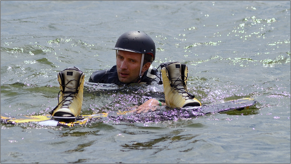 wenn wakeboard baden geht!