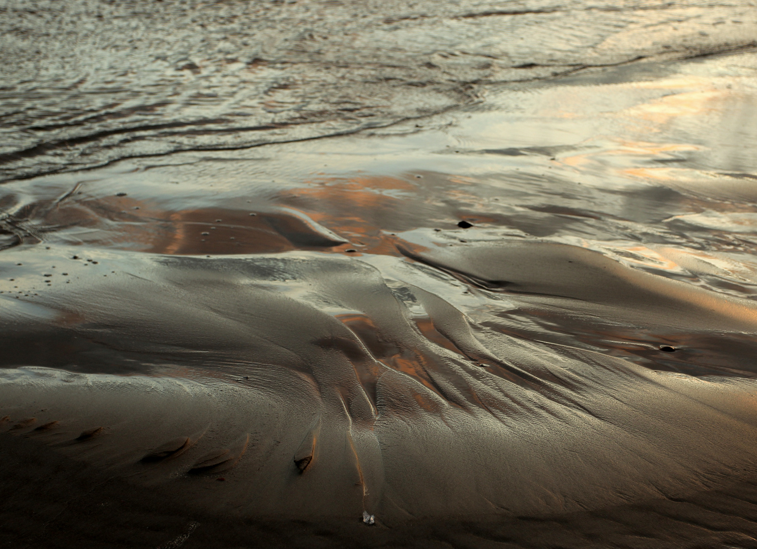 Wenn Wasser, Wasser und Sand einander begegnen