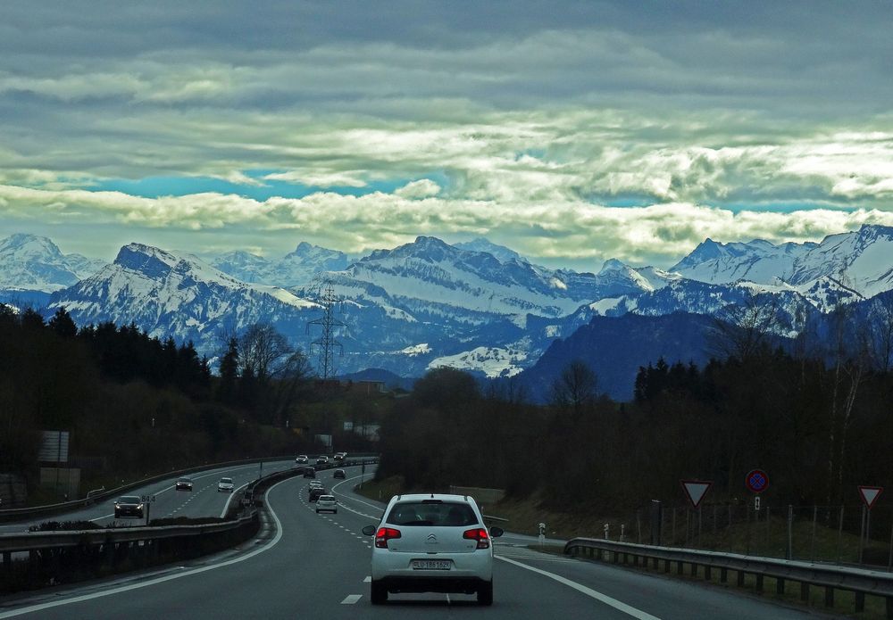 Wenn Wolken Berge küssen