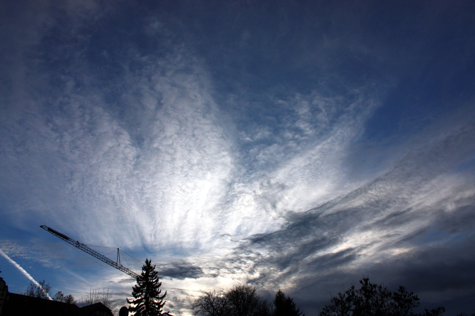 wenn Wolken zerrissen werden