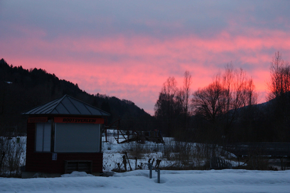 Wenn´s Abend wird am Alpsee