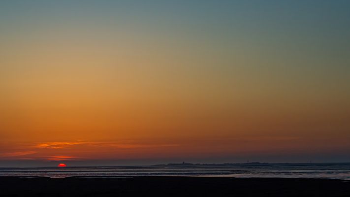Wenn´s Nacht wird über Neuwerk