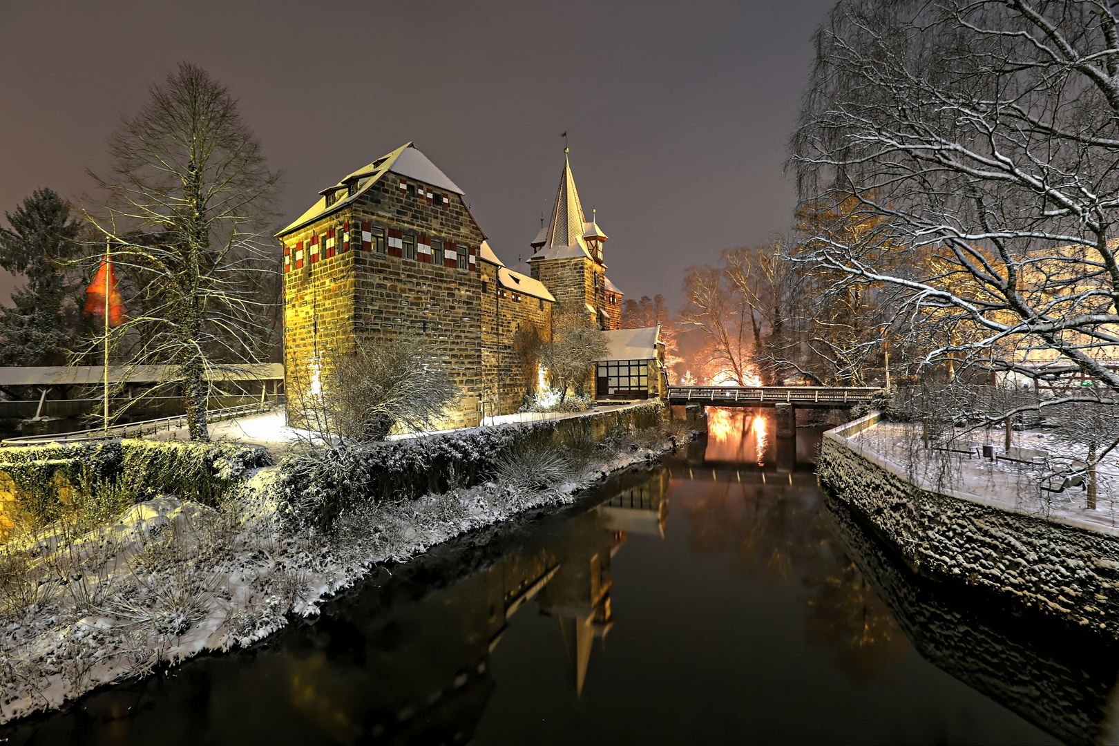 Wenzelschloss Lauf winter 2