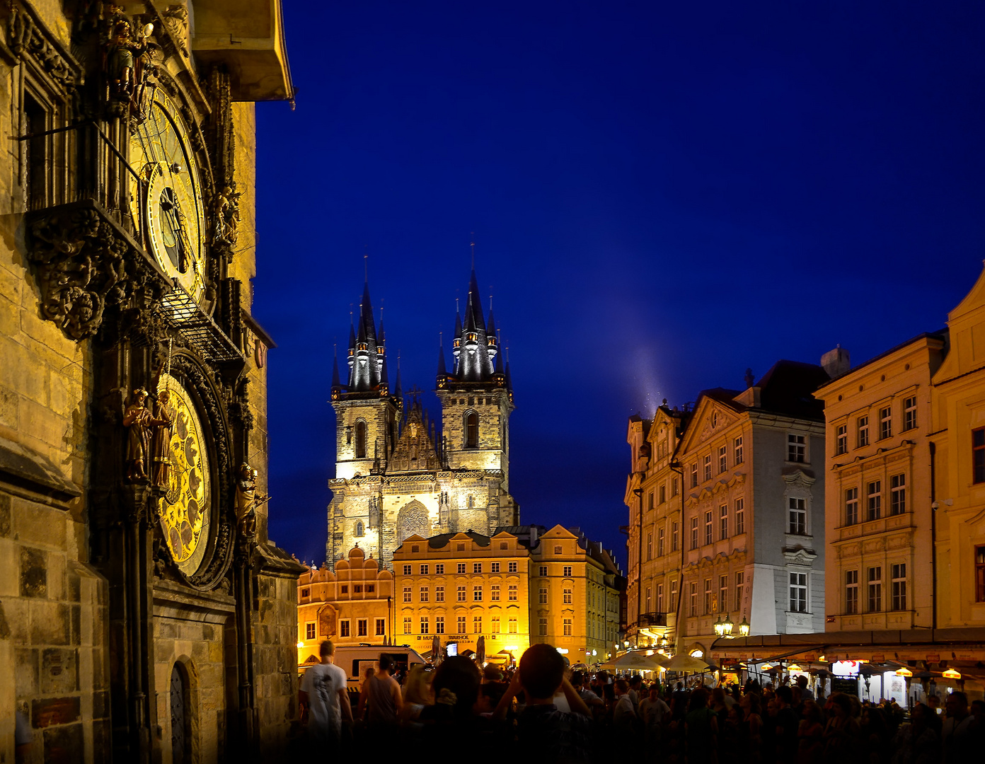 Wenzelsplatz bei Nacht