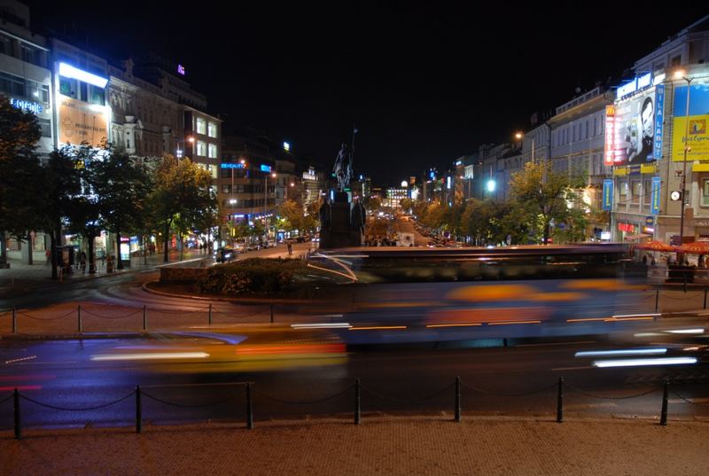 Wenzelsplatz in Prag im Mai 2007