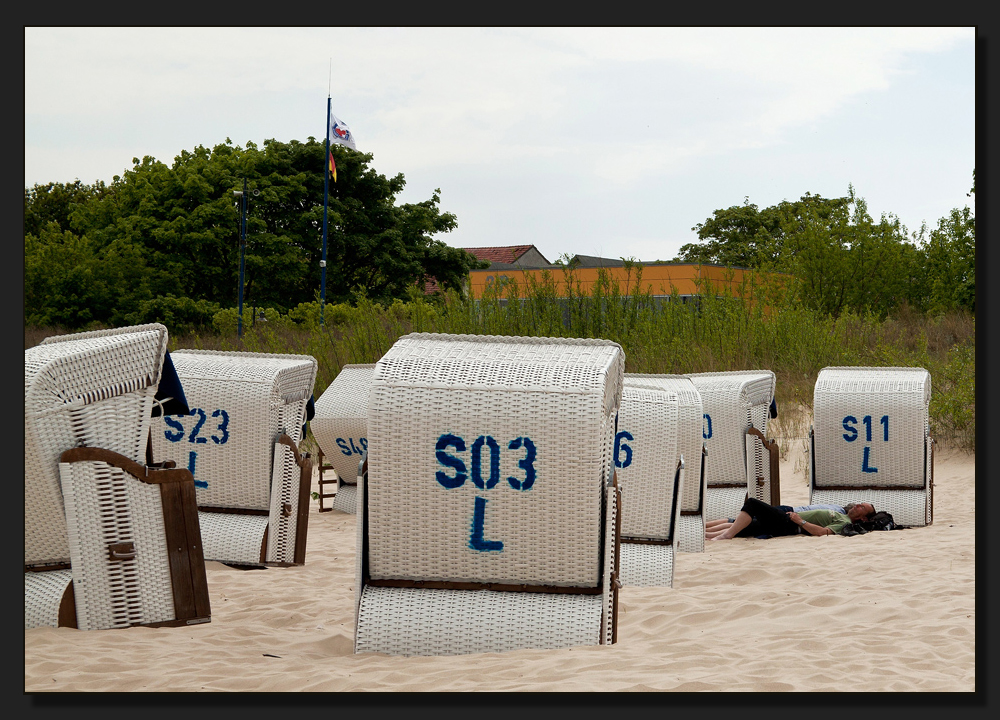 Wer braucht schon einen Strandkorb...