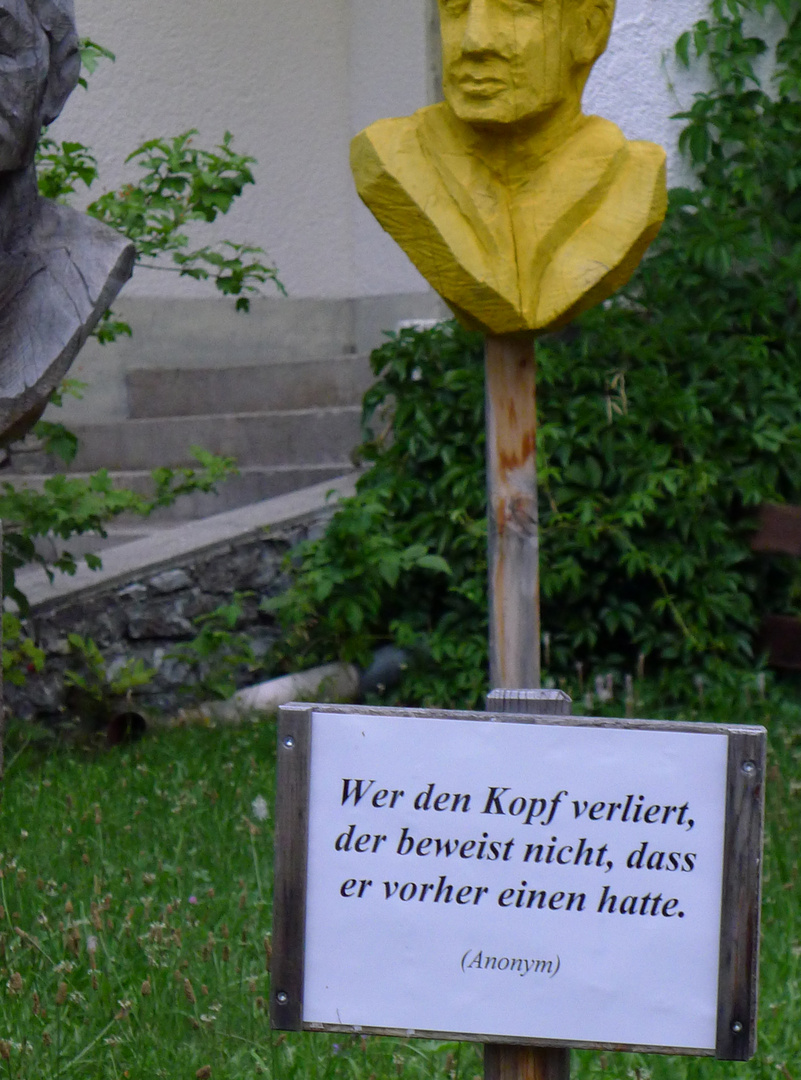 Wer den Kopf verliert ...