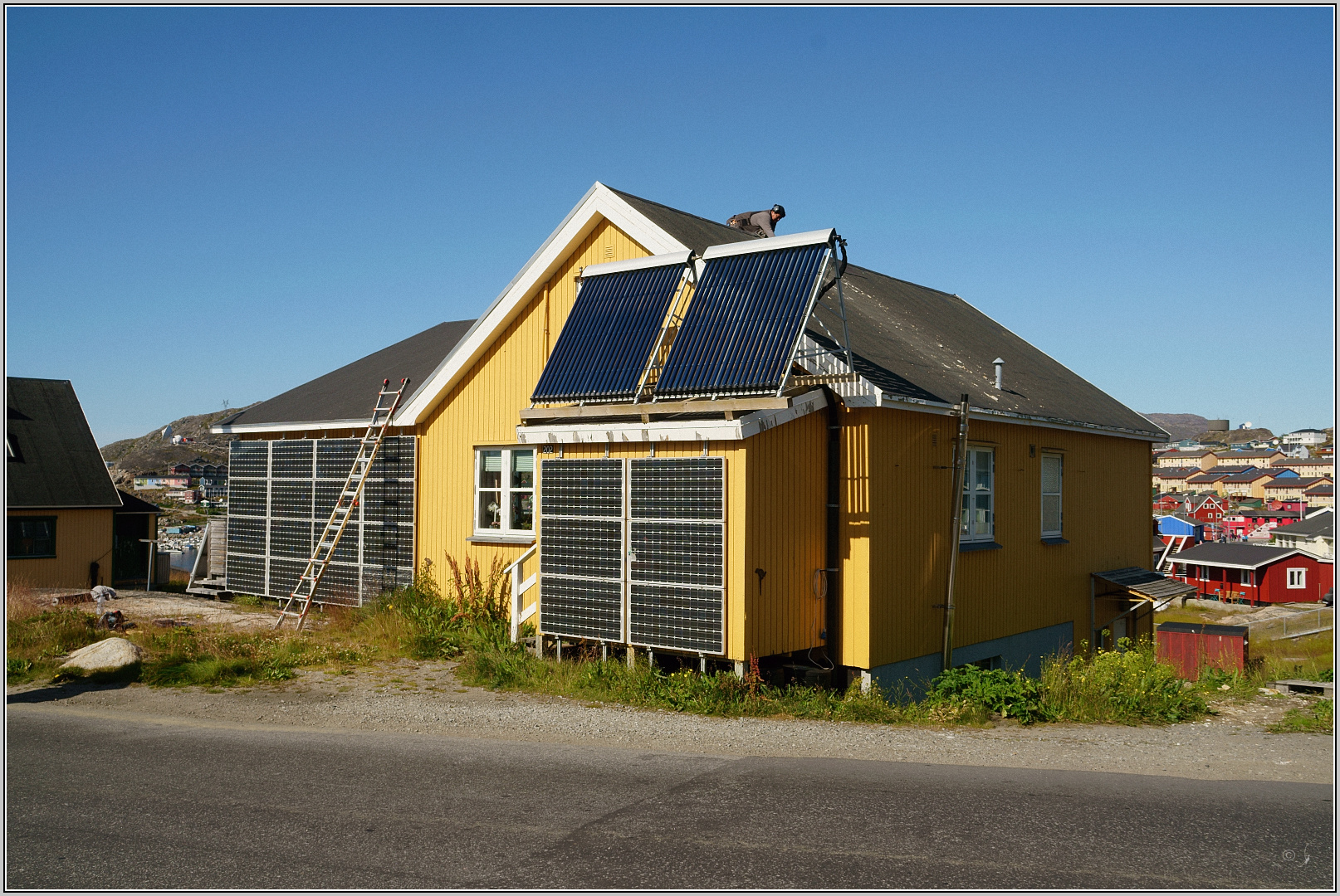 Wer in Qaqortoq energieneutral wohnen möchte..