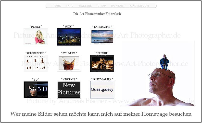 Wer meine Bilder sehen möchte kann mich auf meiner Homepage besuchen...und Tschüss