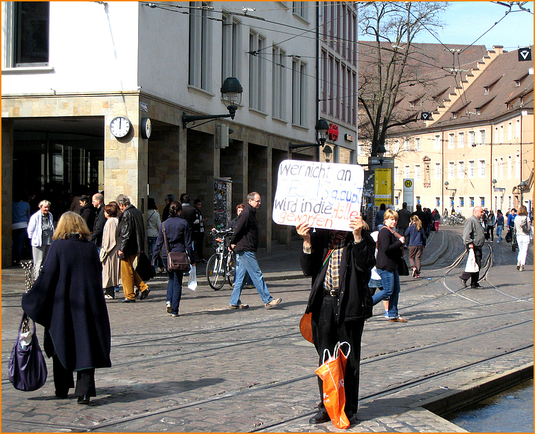 Wer nicht an Jesus glaubt wird in die Hölle geworfen    -    oder.... 12 Uhr mittags