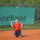 Wer sagt, dass Tennistraining langweilig ist...