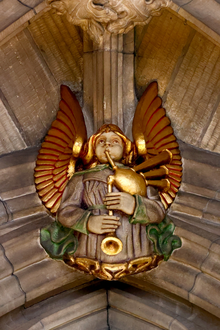 Wer sagt denn das Engel nur Harfe spielen?