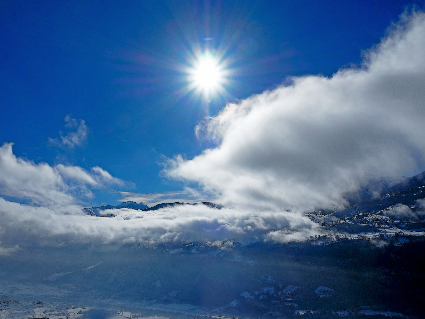 Wer siegt, der Nebel oder die Sonne?