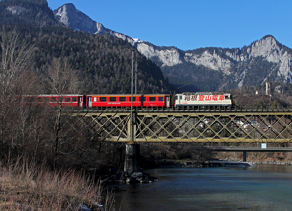 Werbelok bei Reichenau-Tamins