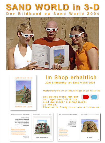 Werbeplakat zu meinem ersten Bildband "Sandworld in 3-D"