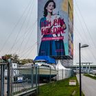 Werbung an der Donauuferbahn!