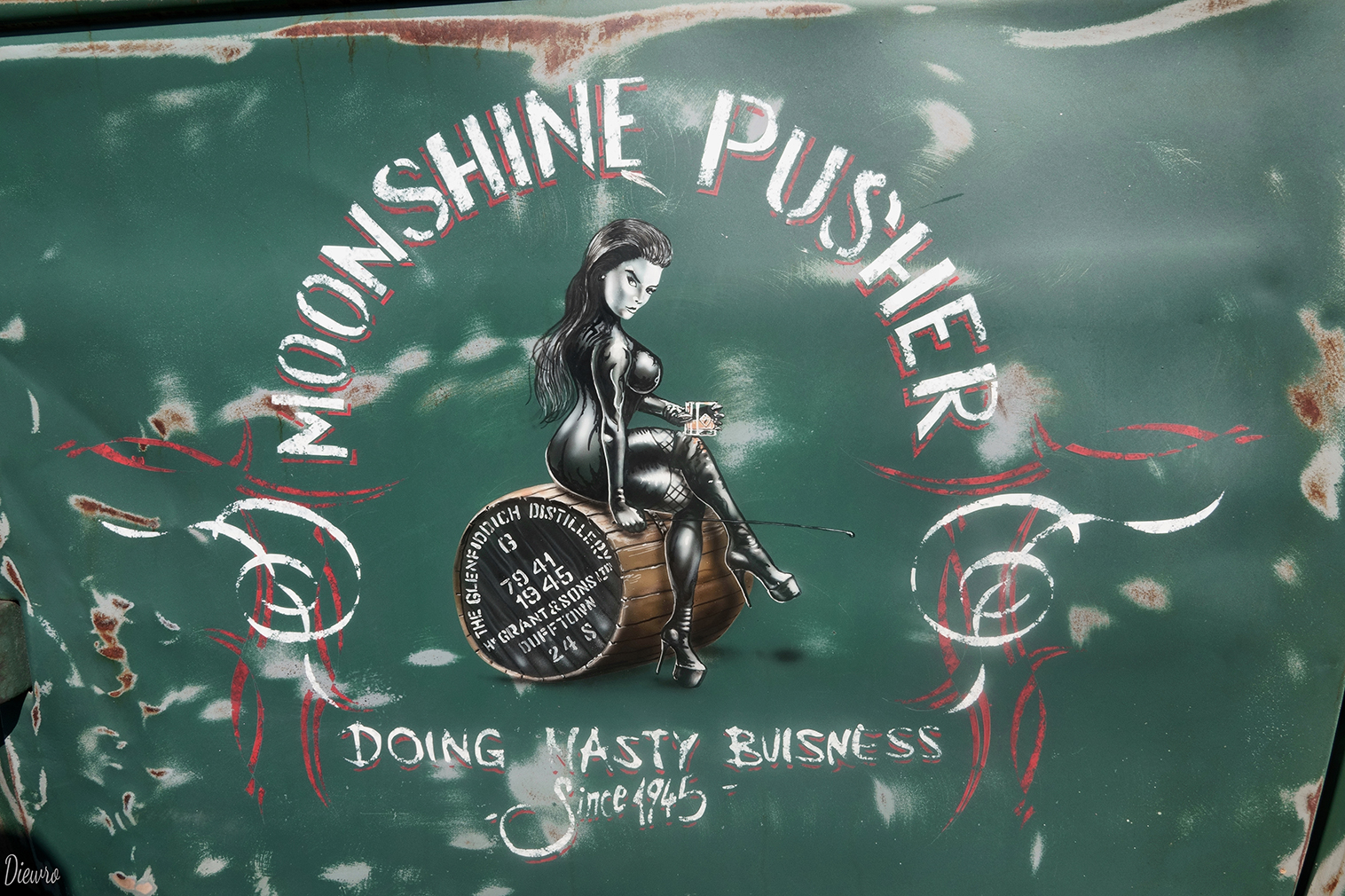 Werbung auf der PickUp Fahrertüre