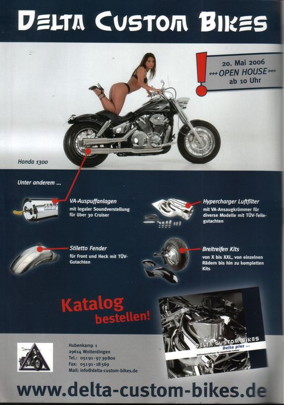 Werbung Delta Custom Bikes