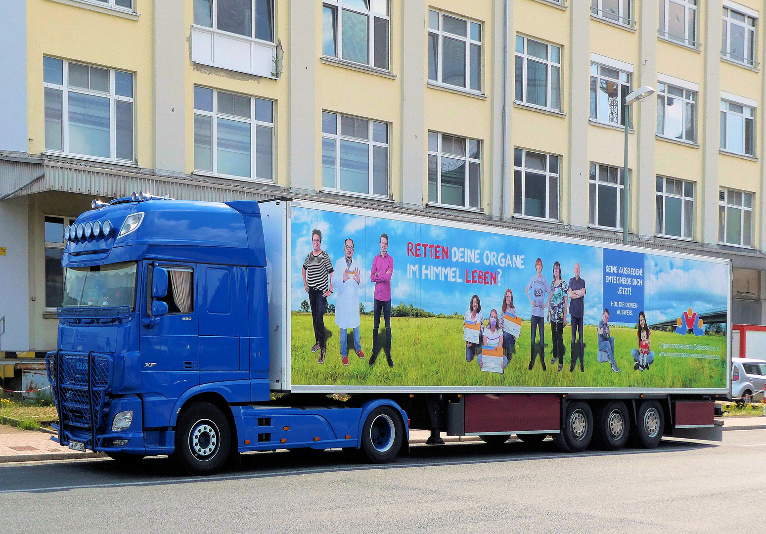 Werbung für Organspenden