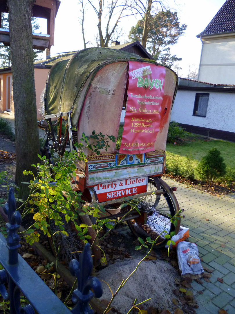 werbung im eigenen garten..