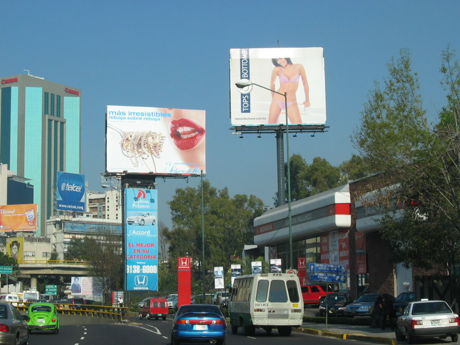 Werbung in Mexico City