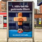 Werbung mit Spiegeleffekt