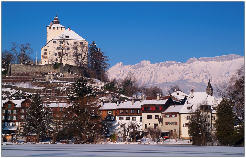 Werdenberg im Winterkleid