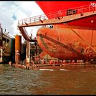 Werft im Hamburger Hafen