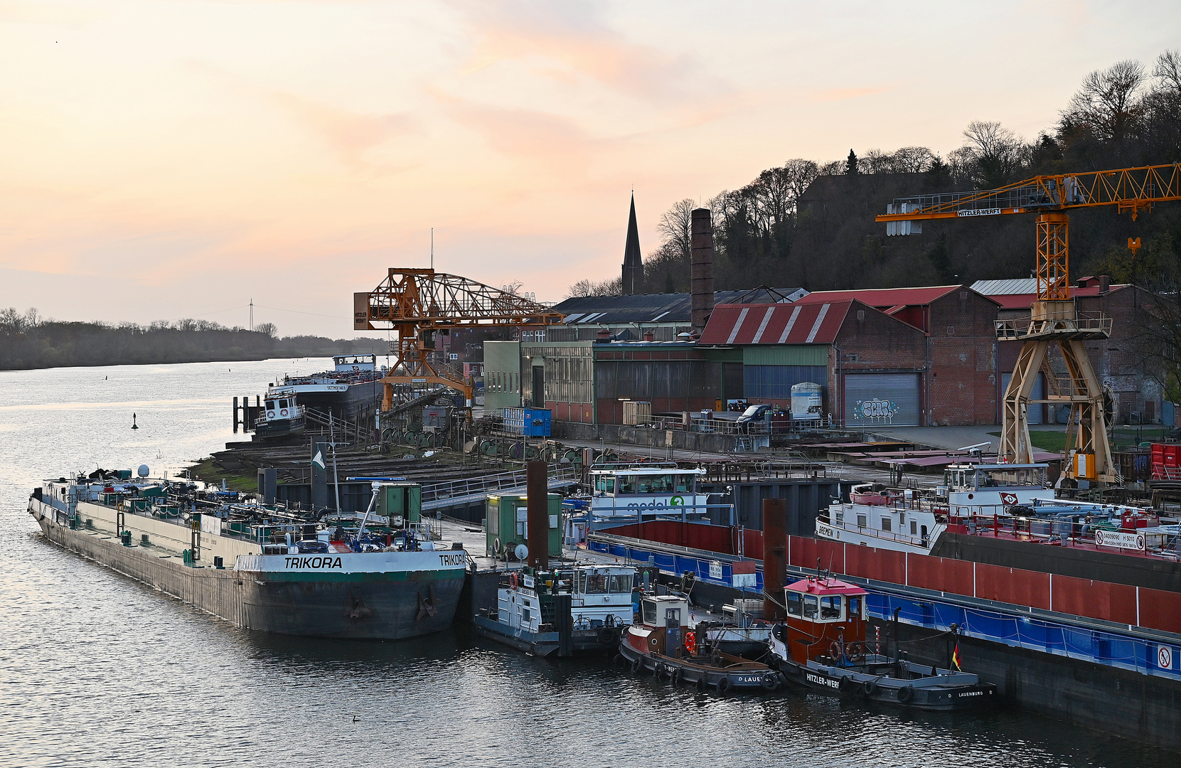 Werft in Lauenburg/Elbe