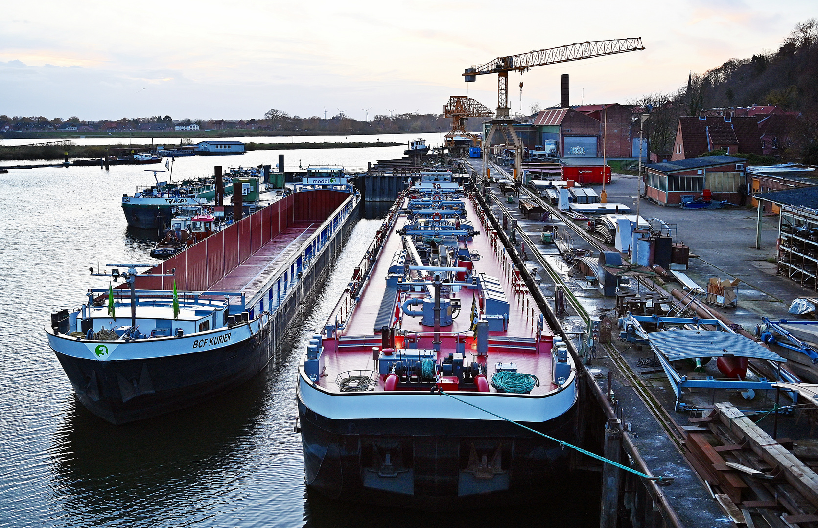 Werft in Lauenburg/Elbe