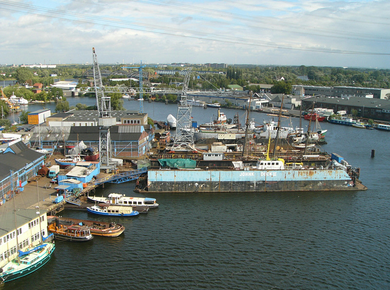 Werft *Jugend in Arbeit* von oben betrachtet