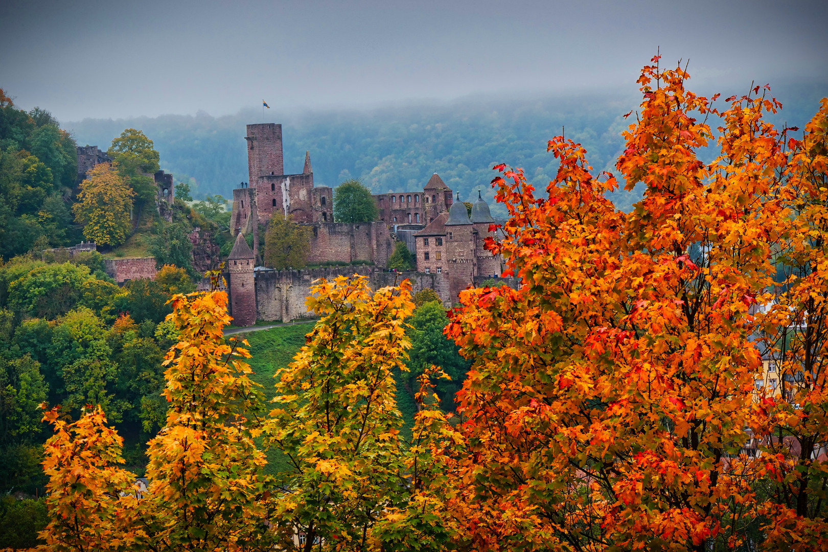 Werheimer Burg im Herbst