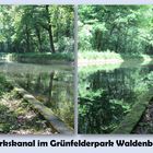 Werkskanal im Grünfelderpark  Waldenburg (Sachsen)