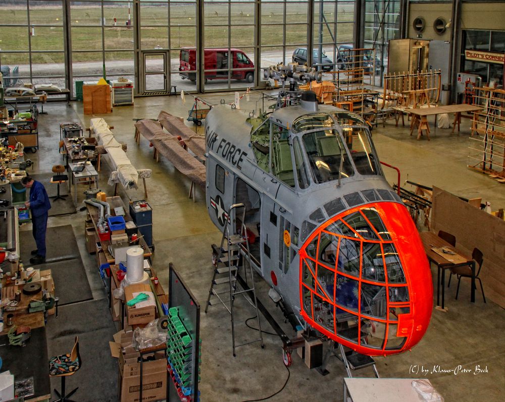 Werkstatt der Flugzeugwerft des Deutschen Museum