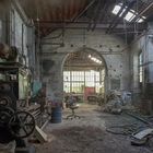 Werkstatt in einer ehemaligen Wollfabrik in Verviers (B)