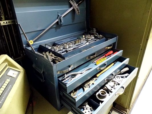 Werkzeugkiste voller Werkzeug