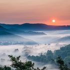 Wernersberg im Morgennebel