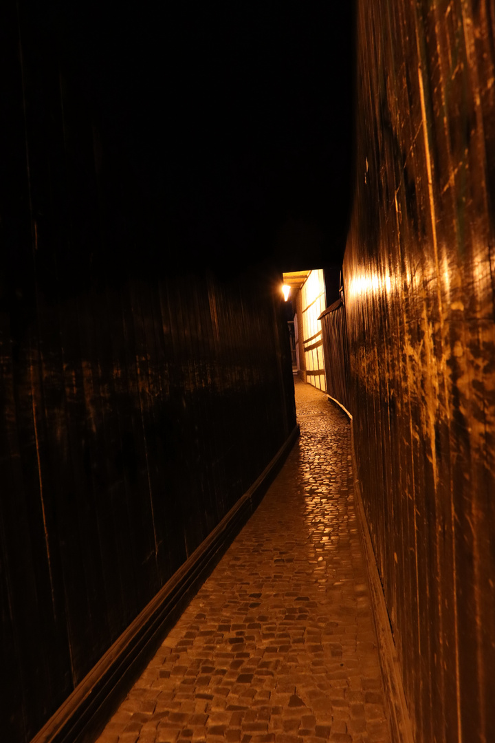 Wernigerode bei Nacht - Demutsgasse