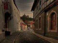 Wernigerode " Blick zum Schloß in der Abendsonne "