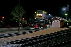 Wernigerode - Centrum " HSB - Bahnhof am Abend "