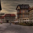 Wernigerode - Centrum " Marktplatz in der Abendsonne "